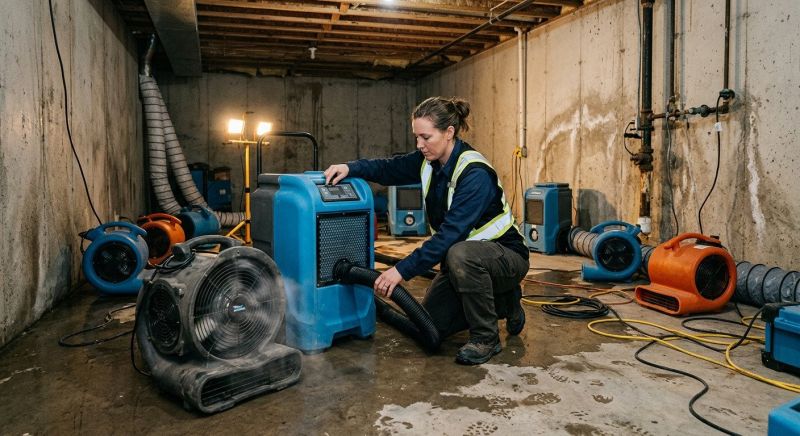 Basement Drying in Santa Rosa, CA