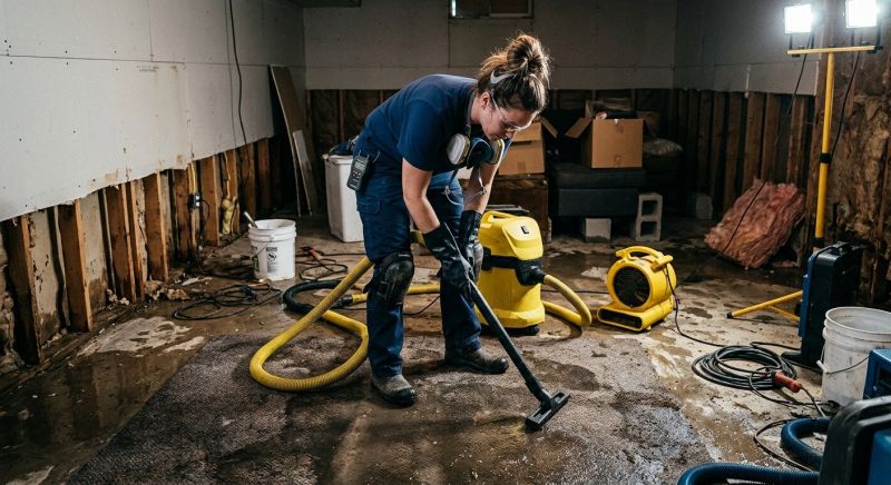 Flooded Basement Cleanup in Gilbert, AZ