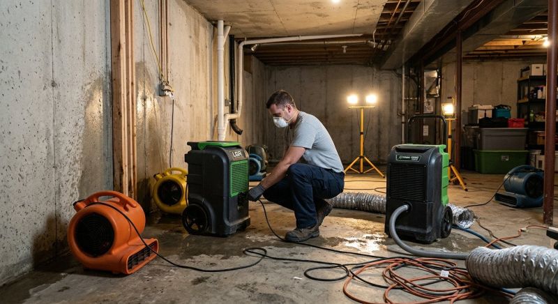 Basement Drying in Wilmington, NC