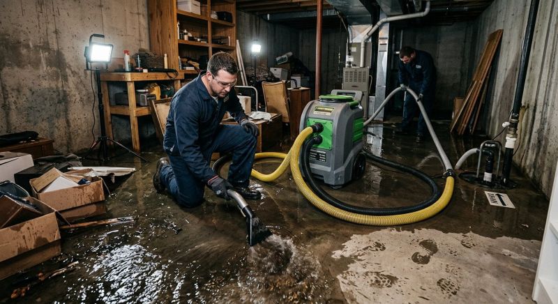 Basement Water Cleanup in Napa, CA