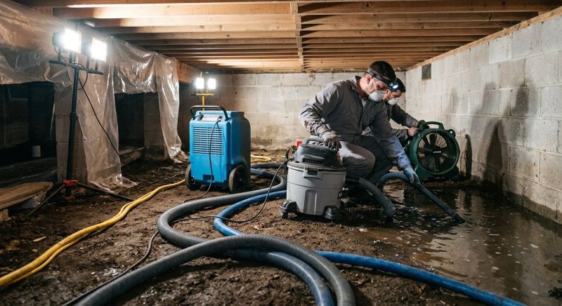 Basement Water Cleanup in Napa, CA