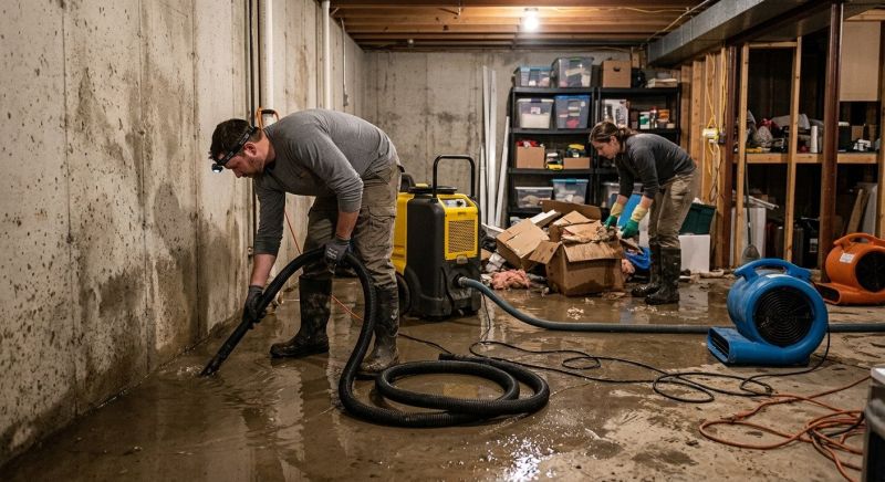 Basement Water Extraction in Napa, CA