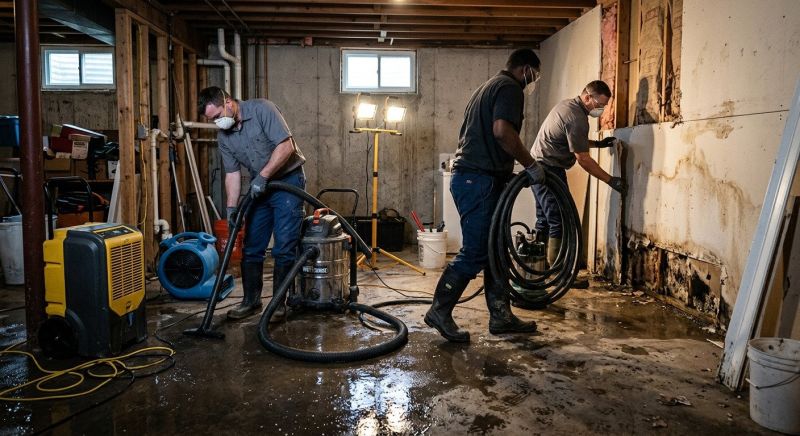 Basement Water Extraction in Wilmington, NC