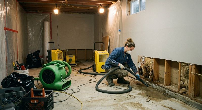 Basement Water Mitigation in Santa Rosa, CA