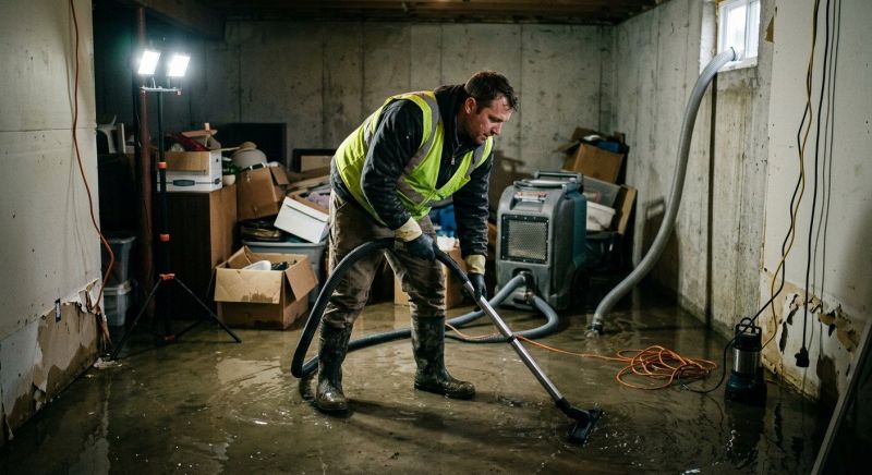 Basement Water Mitigation in Wilmington, NC