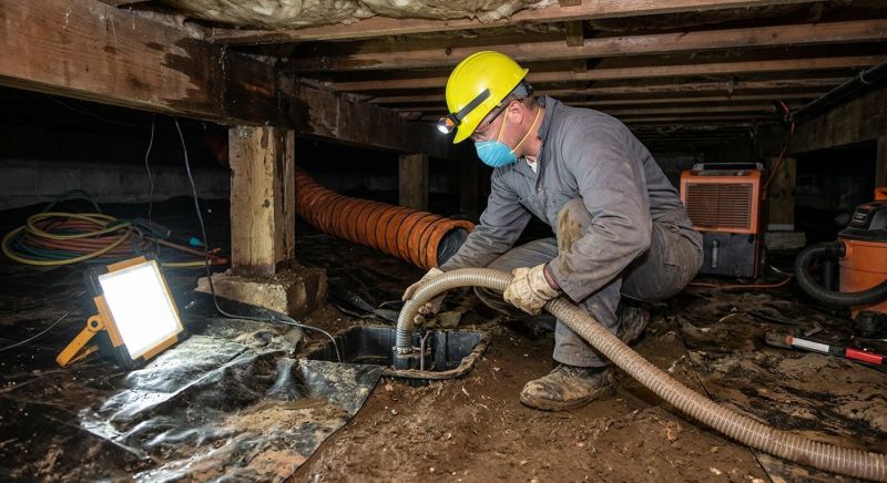 Crawl Space Water Remediation in Santa Rosa, CA