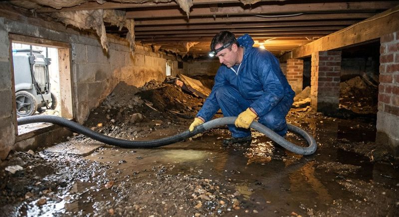 Crawlspace Water Cleanup in Wilmington, NC