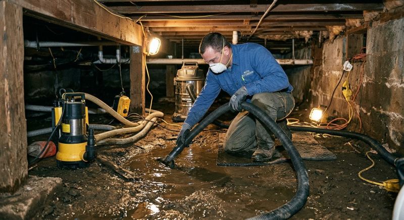Crawlspace Water Cleanup in Wilmington, NC