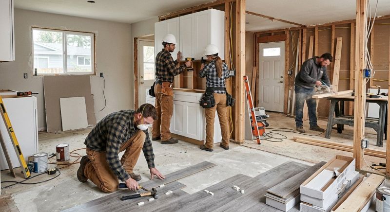 Living Room Renovation in Conroe, TX