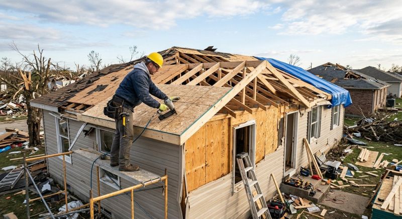 Roof Storm Damage Remediation in Overland Park, KS