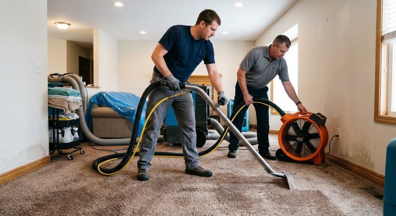 Wet Carpet Drying in Wilmington, NC